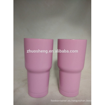 powder coating Vacuum Insulated Stainless Steel Travel Tumbler with 18/8 straw